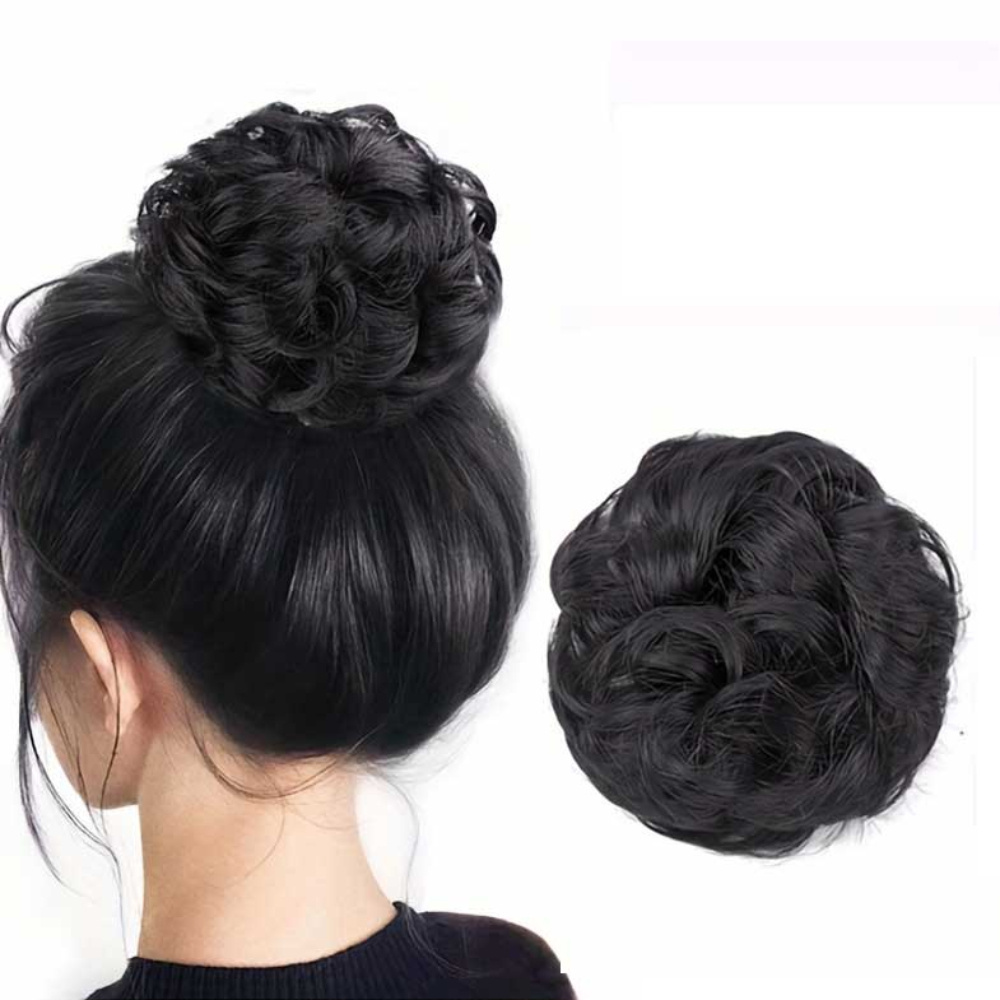TEMU 2 pezzi in Capelli , Extension Disordinato in Capelli Reali, a Rosa Disordinato, Extension di con Elastico, , Extension di Capelli, Toppa per