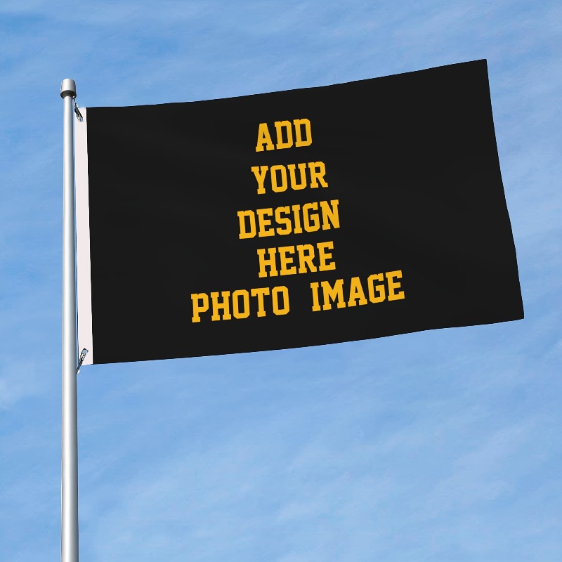 TEMU Custom Personalized Flags, Printing, Custom Photo/image Design, Optional, Custom Outdoor And Indoor Decor, Polyester Material, No Power Supply