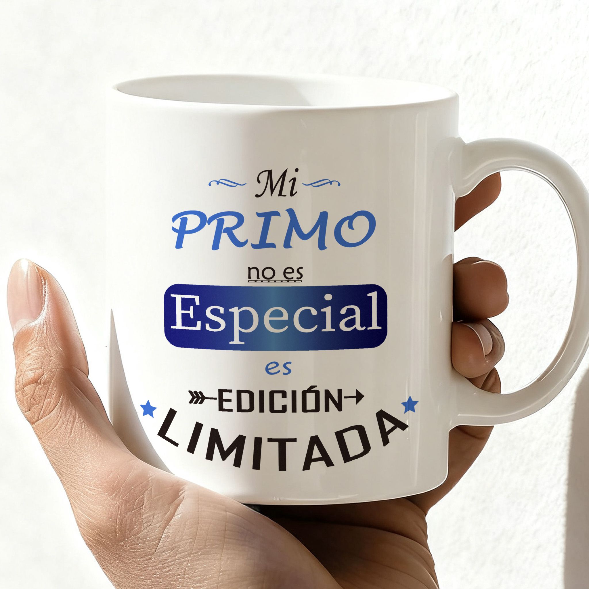 TEMU 1 taza de regalo Edición para - Taza blanca cerámica 11 oz con frases en /portugués/latín, lavavajillas "Mi no es especial", divertido