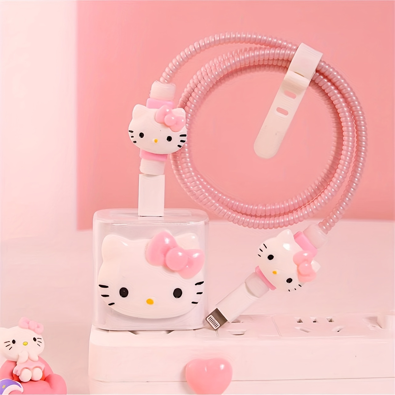[authorized] Protective Case For Iphone, 20w Charger, Charging And Data Cable, With Cute Cartoon Hello Kitty Design.
