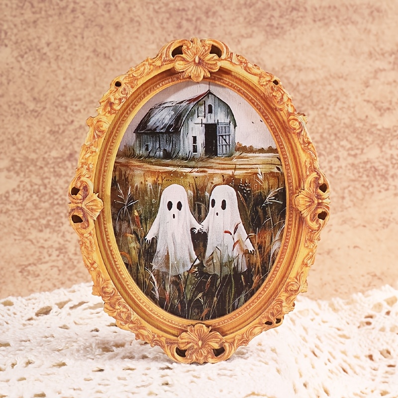 TEMU A Refrigerator Magnet Featuring A Wilderness Hand-holding Pattern, Vintage-style Oval Shape, Mini Photo , A Fun Home Decoration Prop, And A Gift