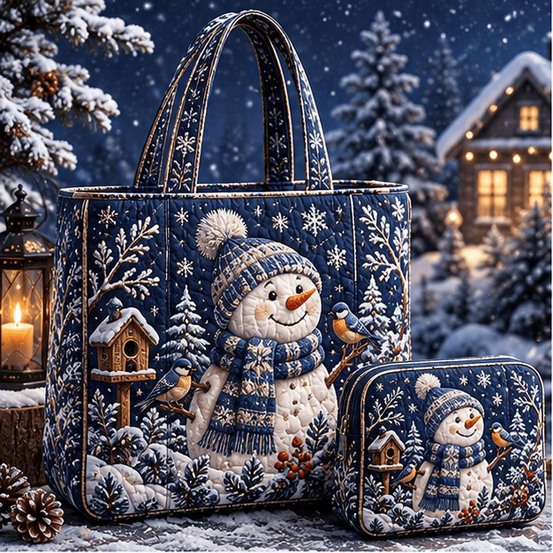 TEMU 2pcs Quilted, Leisure Foldable Vintage-print Shoulder Crossbody Student Overnight Tote Bag Makeup Bag, Portable Weekend, Work, Lightweight