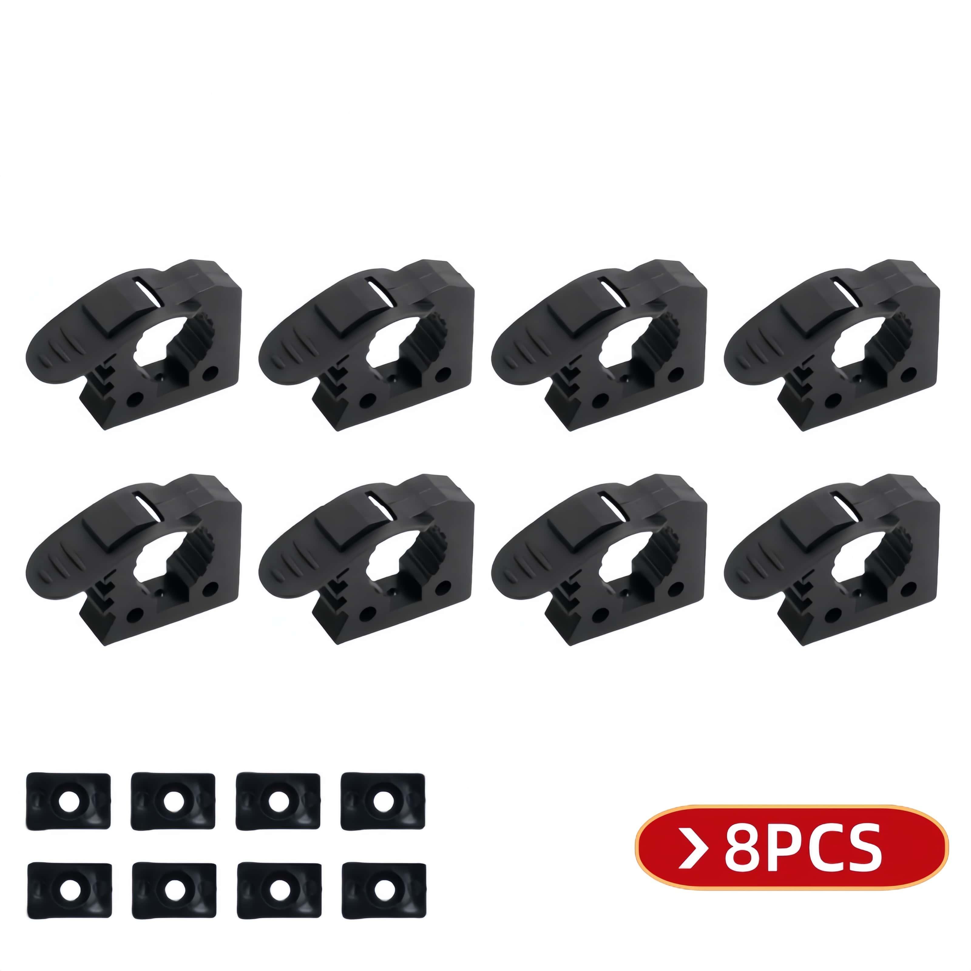 Image of 8 Quick Clamps, Synthetic Rubber Installation Tool, Suitable For Off-road Vehicles, Atvs, Utvs, And Truck Accessories Rubber Clamps