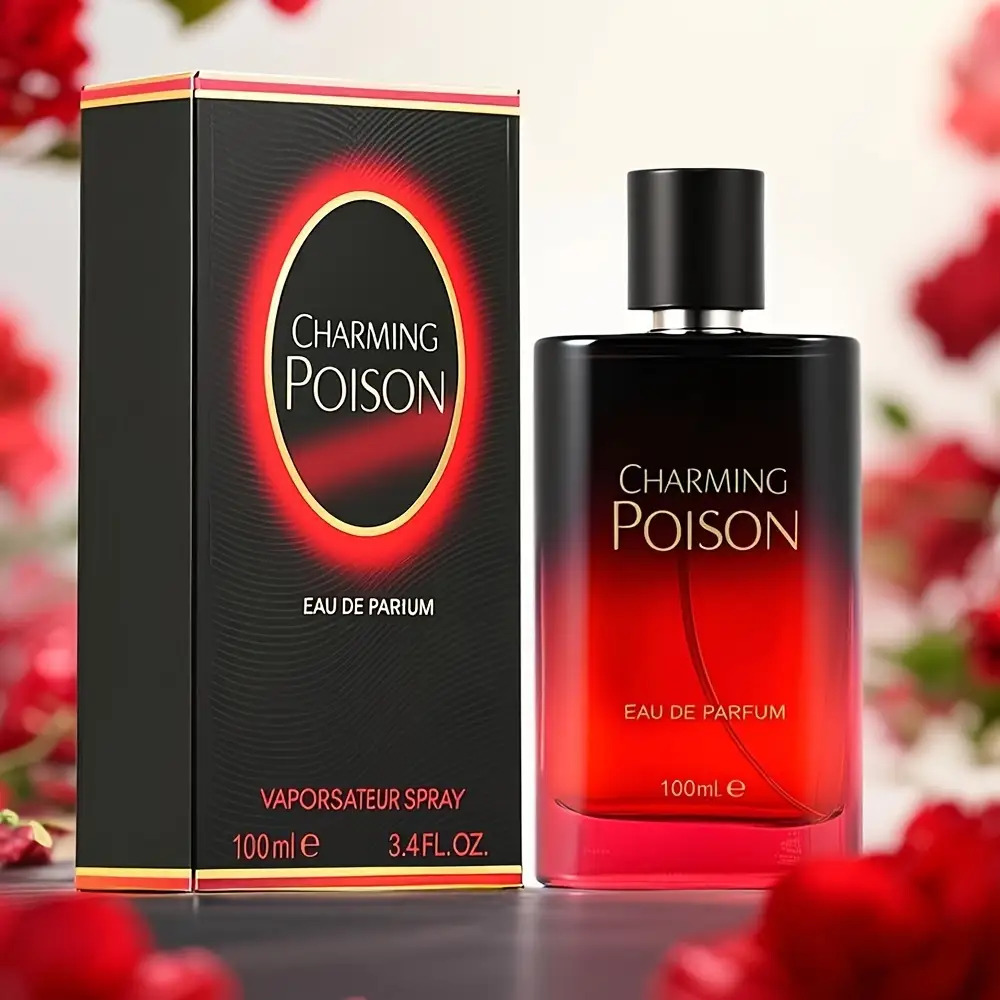 Charming Poison Women'S Eau De Toilette, Offers Enduring Floral And Fruity Aromas, Including Grapefruit, Citrus, Rose, Jasmine, Musk, And Patchouli. It Boosts Allure And Self-Assurance. Housed in an Elegant Gradient Bottle - Image 2