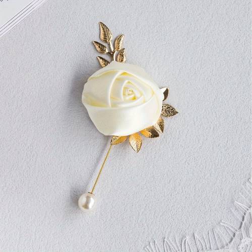 mens rose flower brooch lapel pin enamel rose with accent elegant suit accessory for office party formal events detailing
