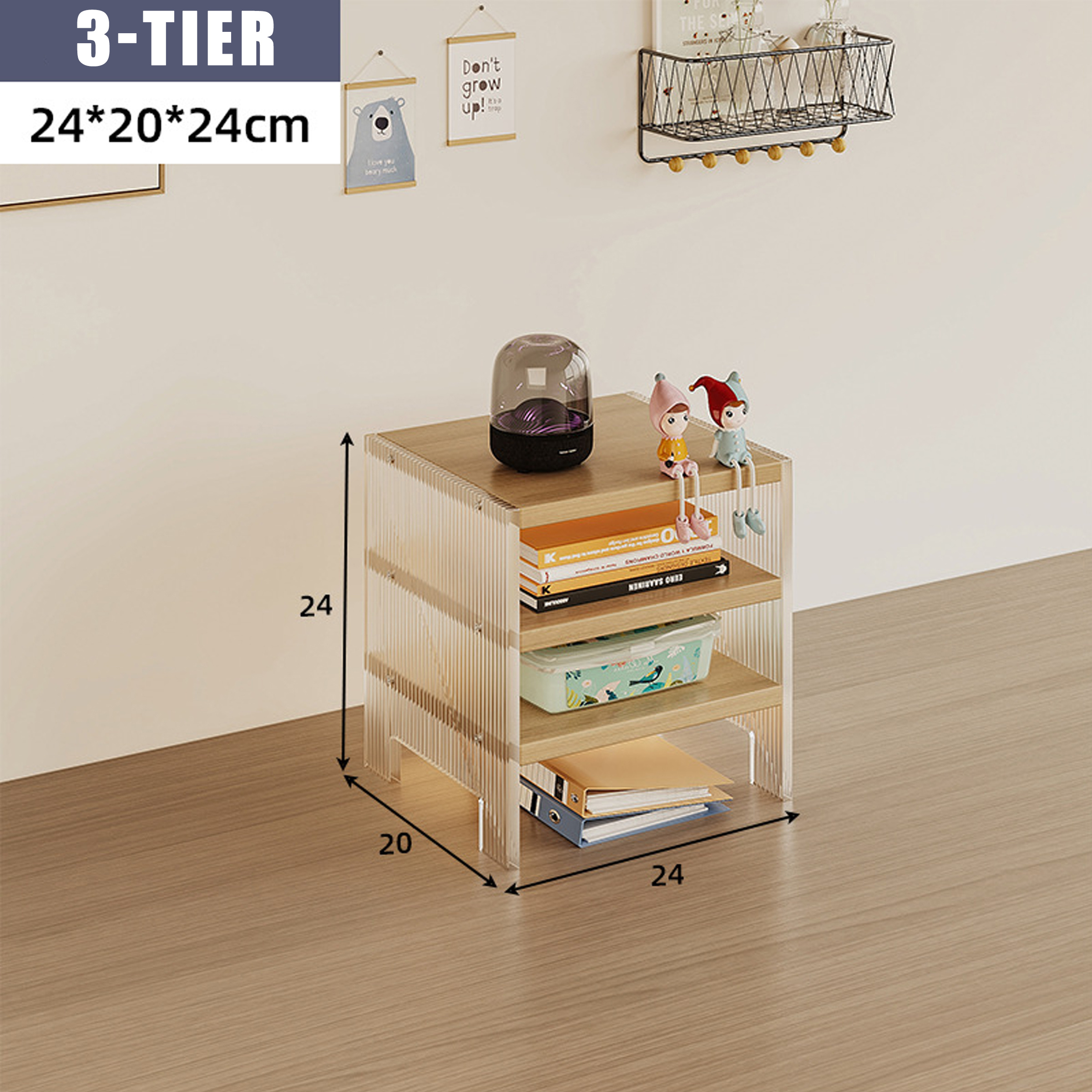 Monitor Stand With Storage Function, Large Computer Laptop Stand With Drawer, Desk Organiser For Home And Office Supplies
