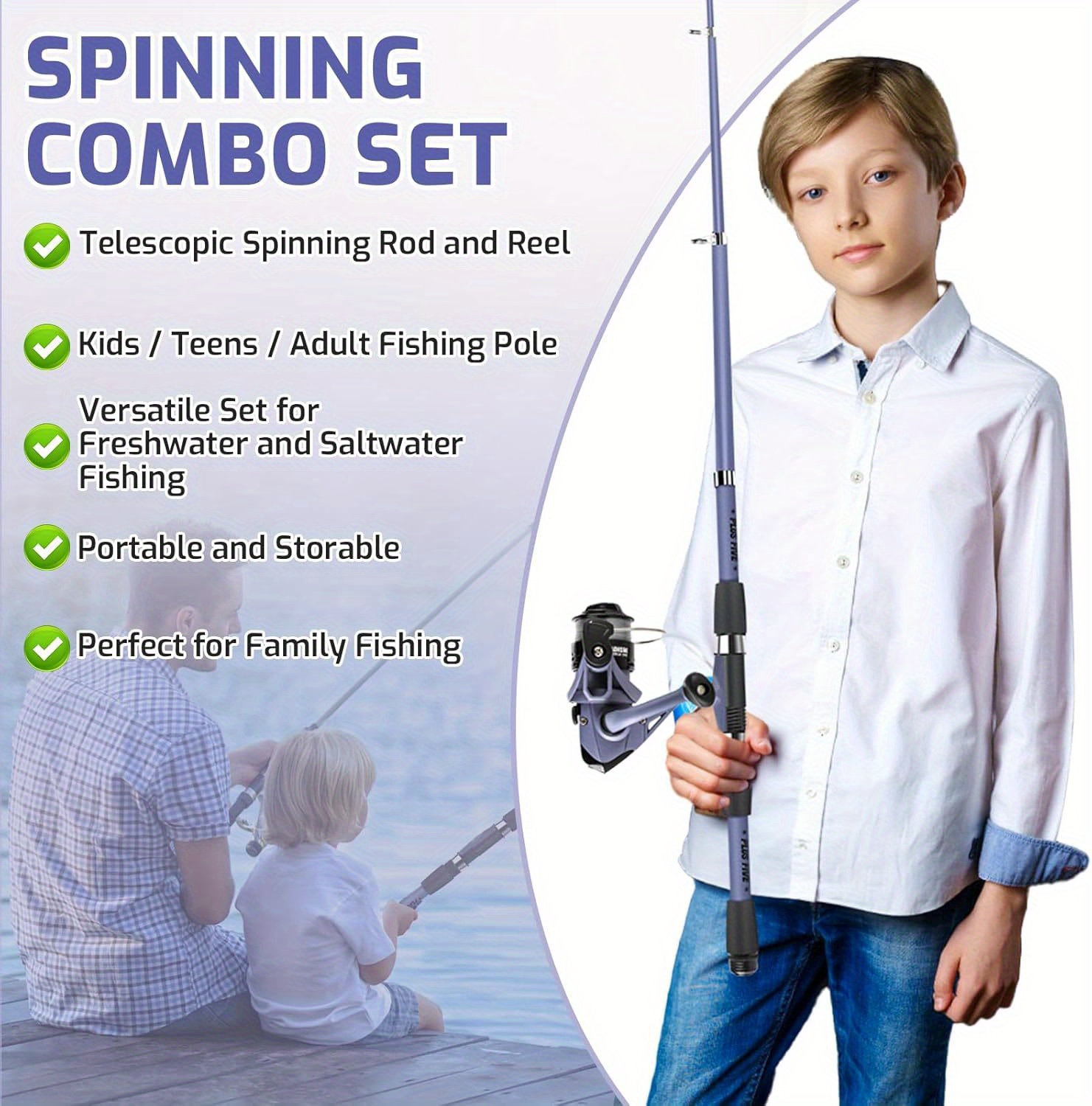 kids fishing pole set portable telescopic fishing rod reel - Temu Mauritius