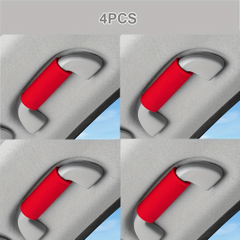 TEMU 2pcs/4pcs Car Handle Covers, Soft Car Handle Covers, Car Door Handle Protectors, Car Interior Additions