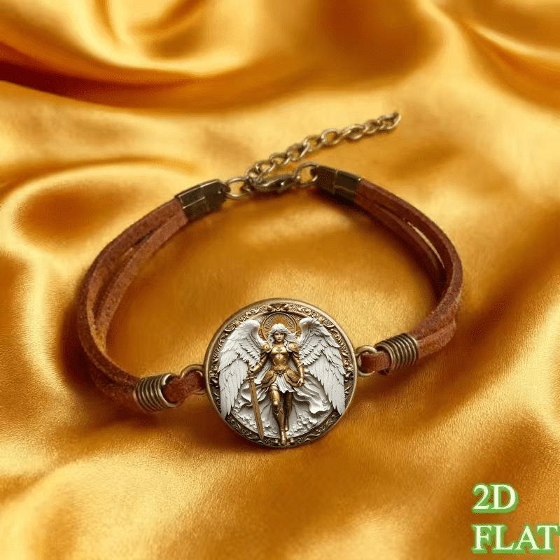 Vintage 2D Flat Pattern Fashion Bracelet, Anniversary Gift