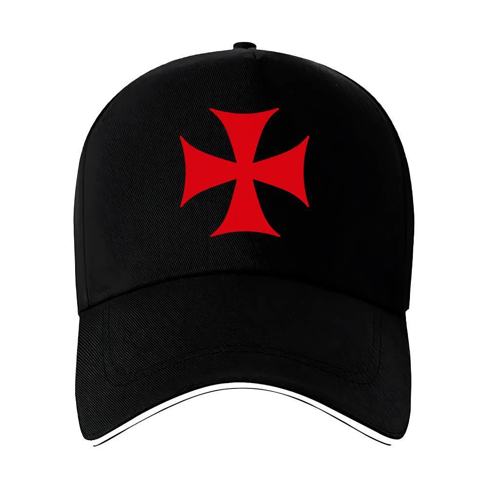 TEMU Gorra de béisbol con diseño de cruz maltesa, unisex y para cualquier temporada