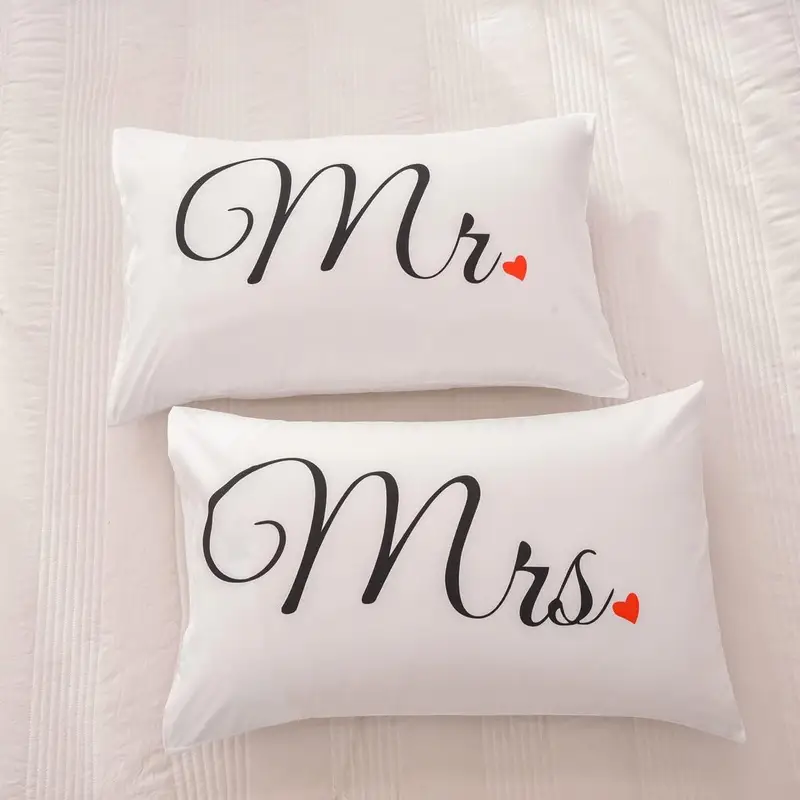 two couple heart print pillowcases Product details 2