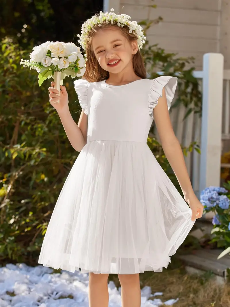 girls tutu ruffle cute tulle dress summer party princess - Temu girls tutu ruffle cute tulle dress summer party princess - Temu
