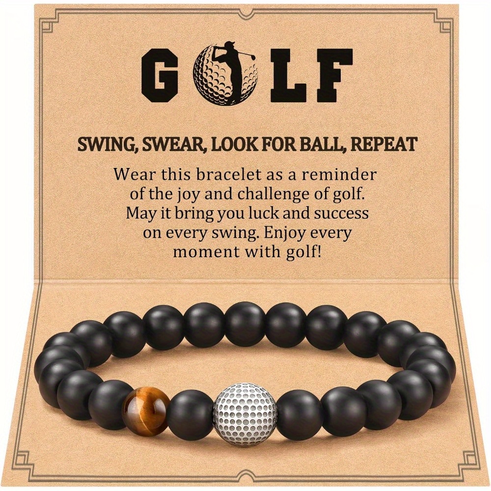 TEMU Golf Bracelet Gifts, Suitable For Everyone, Golf Accessories, Suitable For Golf Lovers, Holiday Birthday Gifts, Anniversary Gifts, Bracelets For ,
