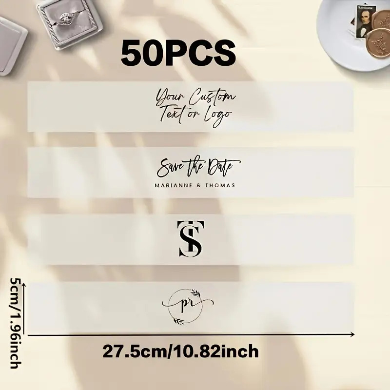 TEMU Wedding Invitation With Transparent Vellum Paper - Ized Diy Wedding Bands, Date Printing & Elegant Packaging Decoration For Wedding Invitations,