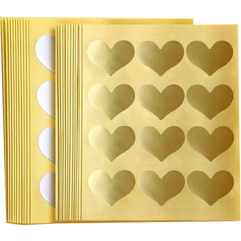 TEMU 120pcs (5 Sheets) Sticker Sheets, Love Stamping Stickers Embellishments For , Heart Labels For Envelopes, Thank You Notes, Letters, Present