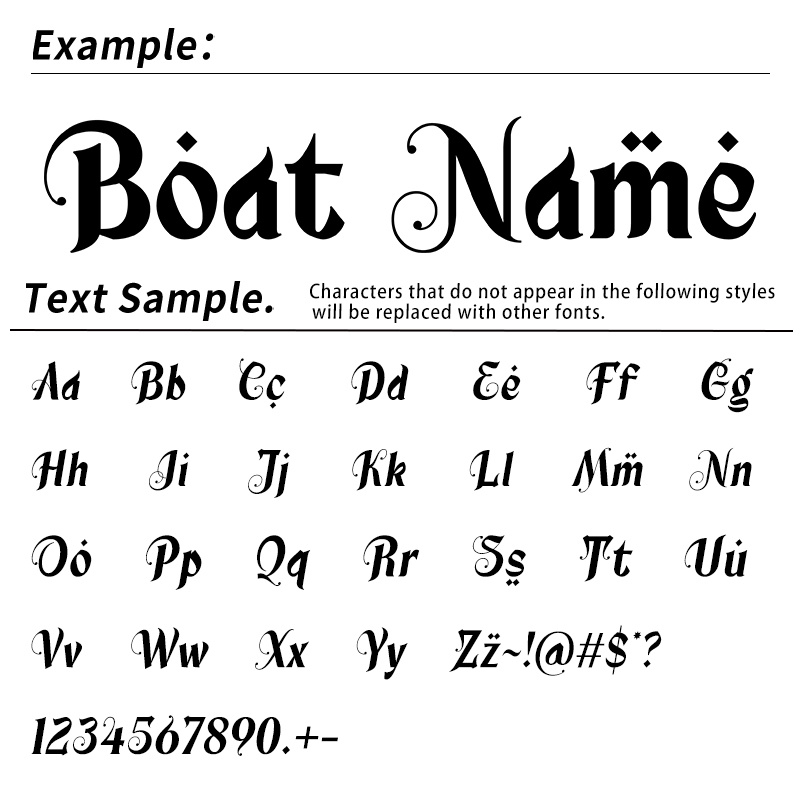 Personalized Boat Name/Text Engravable Ship Sticker