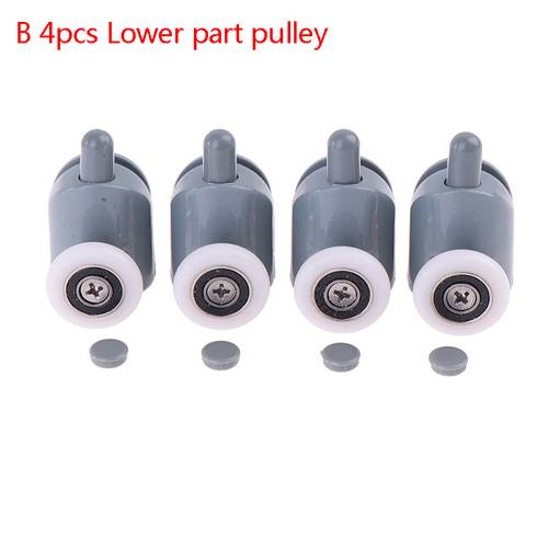 4pcs shower rooms cabins pulley shower room roller runners wheels pulleys new