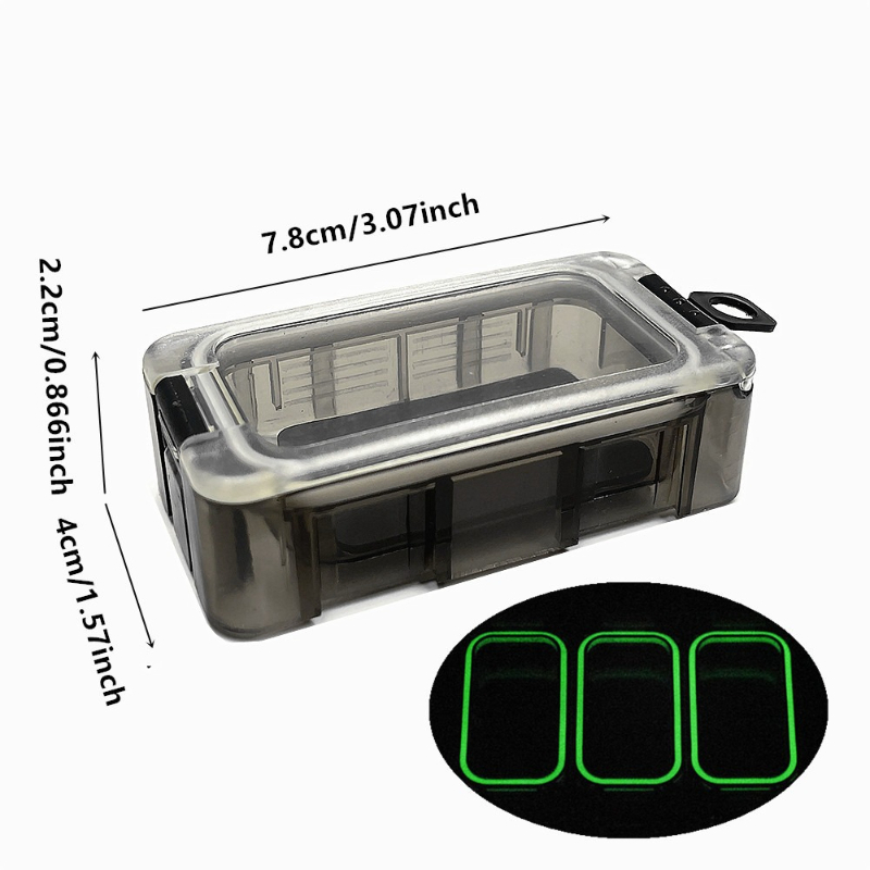 E-shop Köder Zubehör Box Wasserdicht Versiegelt Köder Kleine Köderbox Leuchtende Patchwork Kombination Aufbewahrungsbox Haken Fake Köder Box