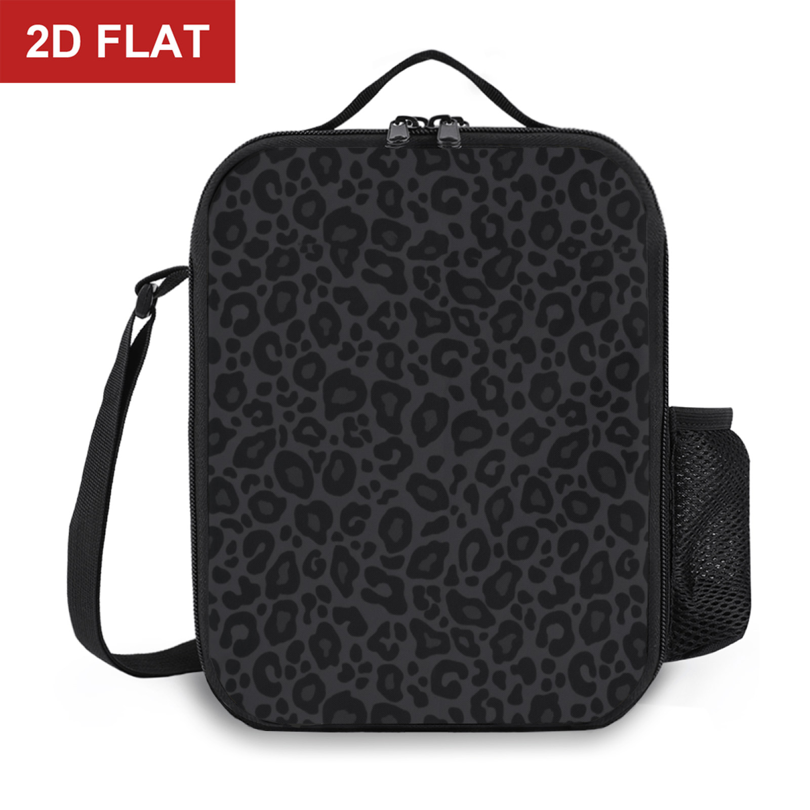 TEMU 2d Flat Pattern, Cute And Lightweight Square Portable Insulated Meal Bag With Adjustable Shoulder Straps, Ideal For Outdoor Leisure, Commuting,