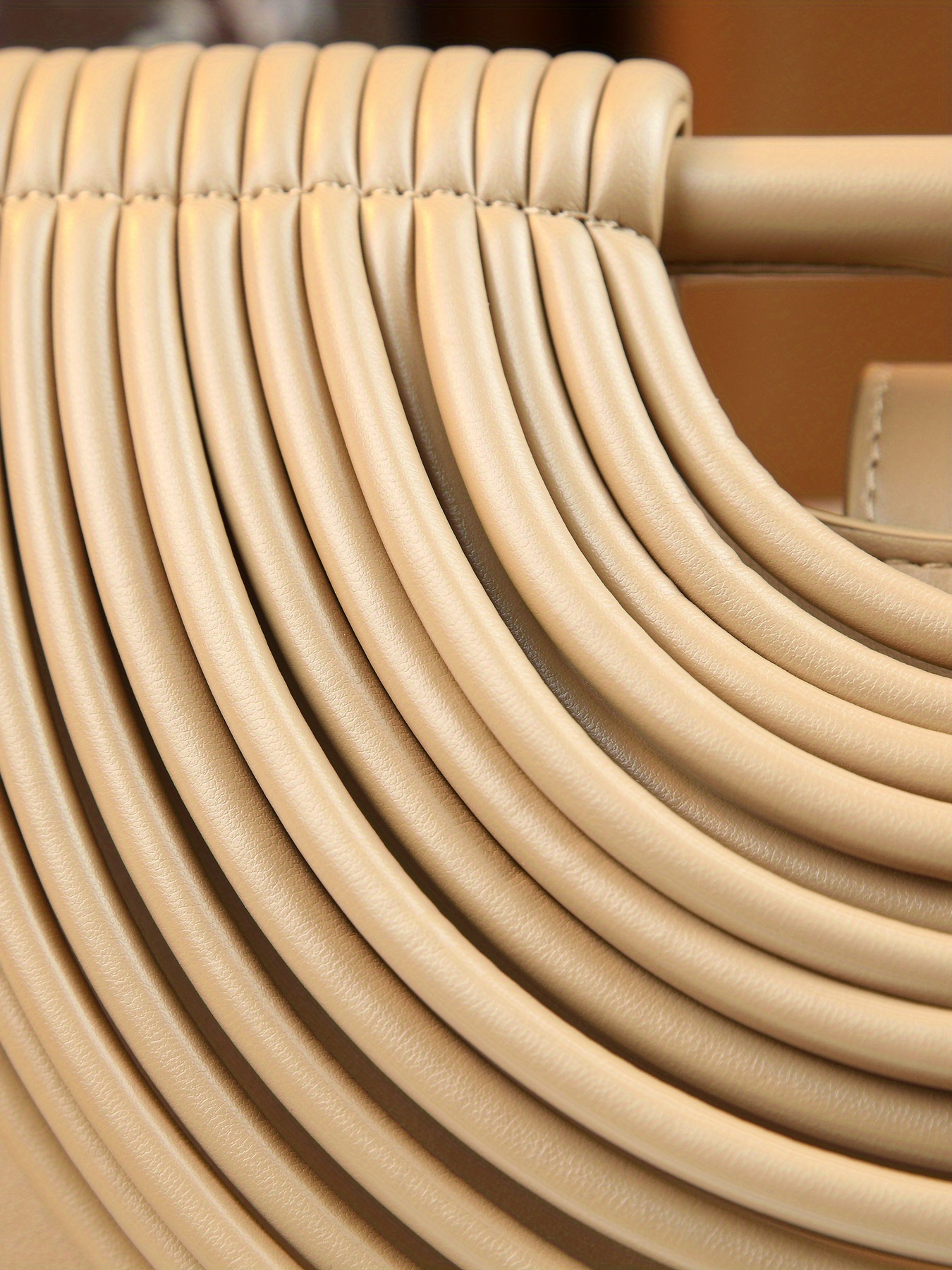 Stylish Solid Color Line Design Handheld Small Square Evening Bag for Women