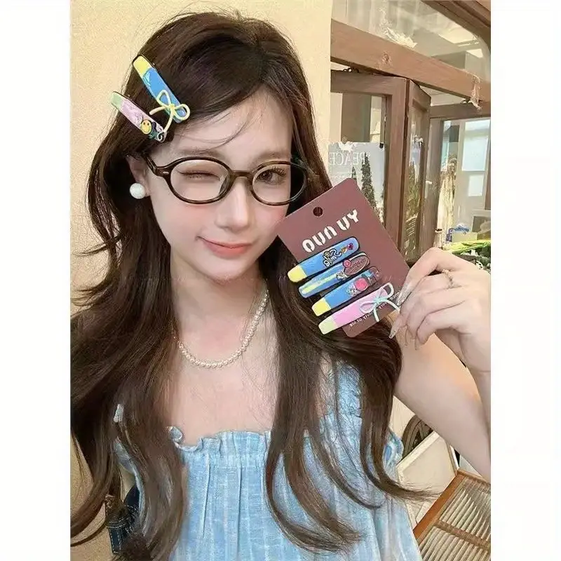 women s korean hair clip -  , blue, yellow, green, purple, red, -  -  for everyday & formal hairstyles - cute hairpin for s & women,   hairpiece, whimsical hairpiece Product details 1