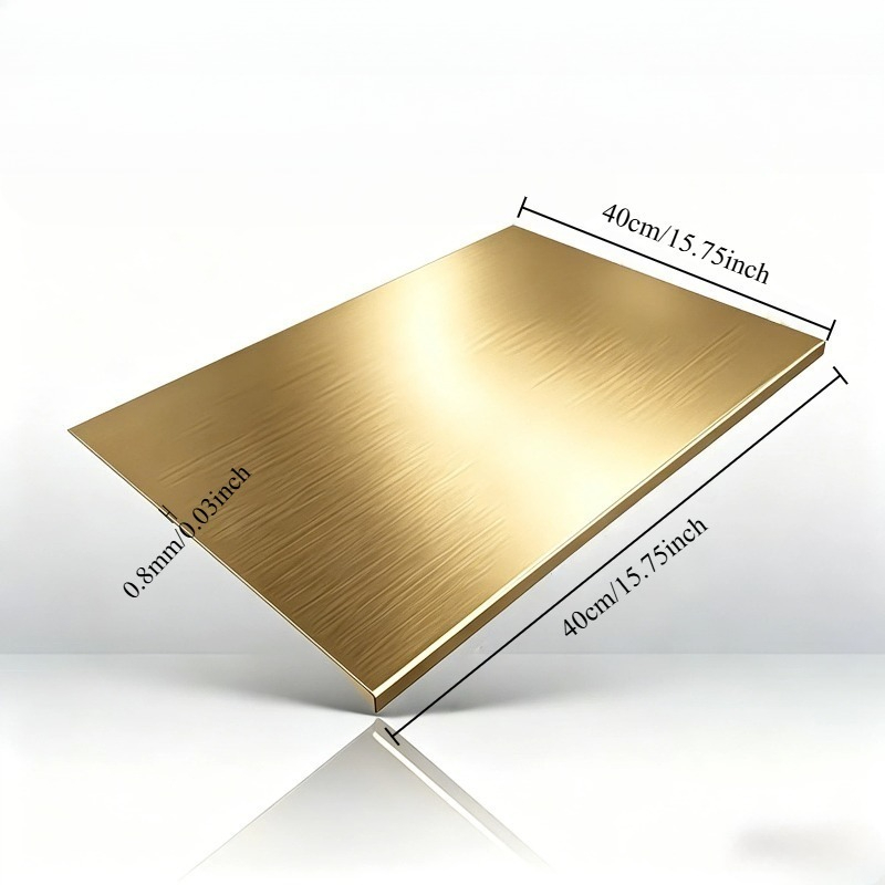 Image of Large Golden Stainless Steel Cutting Board: Featuring An L-shaped Design And From Food-grade Materials, This Practical Yet Stylish Cutting Board Is For Slicing Vegetables And Meat, , Or As A Gift