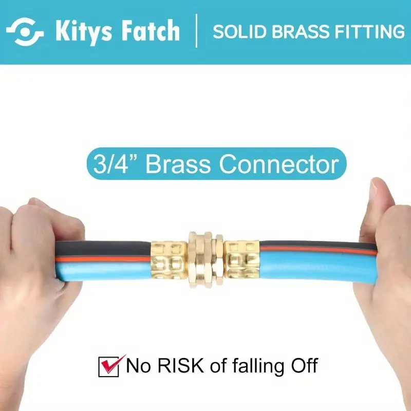 25ft heavy duty flexible garden hose with solid brass fittings & kink-resistant design - outdoor, expandable, retractable, durable & rubber construction with ergonomic grip - ideal for yard, car wash, lawn care, pet washing - us/eu standard threaded (compatible with standard nozzles) - 58 new model, 34 solid brass nozzle, use, & kink-free for heavy-duty tasks, extendable garden hose, water garden hose with nozzle, Product details 3