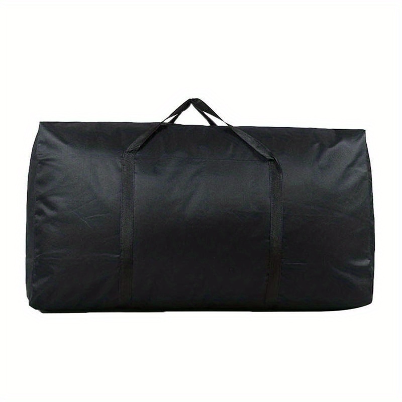 TEMU 1pc Sturdy Extra Large Storage Bag With Double Zippers And Reinforced Handles, Durable Duffle Bag For Moving, Travel, And Dormitory, Bedroom