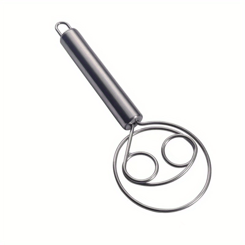 1pc stainless steel danish dough whisk hand mixer for bread pizza dough cake biscuits kitchen baking tools gadgets food contact safe home kitchen accessory details 3