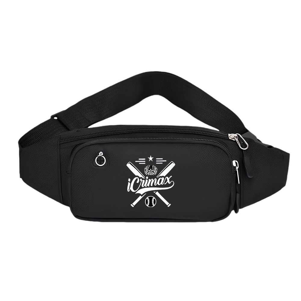 TEMU 1 Stück Icrimax Logo Mode Bedruckte Gürteltasche Umhängetasche Taillentasche für Freizeitkleidung