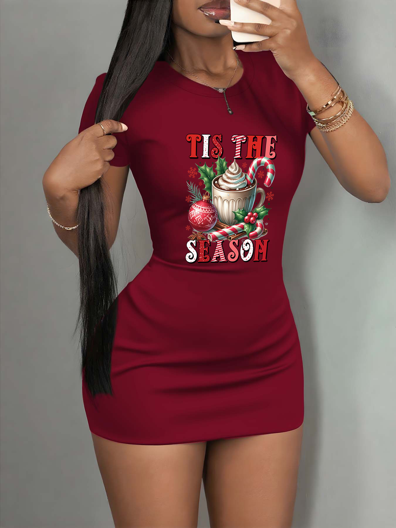 white christmas dresses Christmas Party Shiny Evening Long Dresses For Women Ladies See Through  Sexy Bodycon Dress Robe Stretchy Clothes main image 0