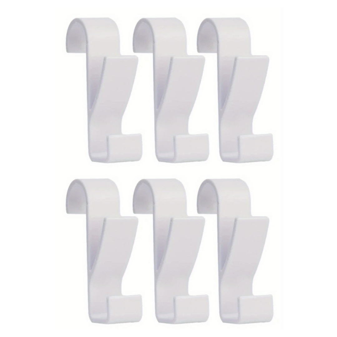 Image of 3/6/9pcs Bathroom Hanger Clips Heated Towel Radiator Rail Hook Holder Multifunctional Drying Rack Hook Towel Clothes Storage Hanger