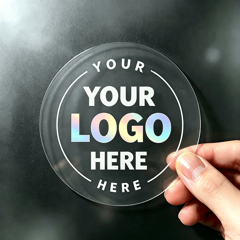Custom Personalized Round Transparent Label Stickers