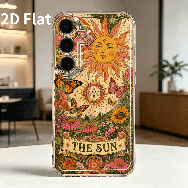 TEMU Phone Case: Sunflower Grass Plant 2d Flat Phone Case, Suitable For Galaxy A05 A05s A06 A07 A12 A13 A14 A15 A16 5g A17 A21s A22 A23 A24 A25 A26