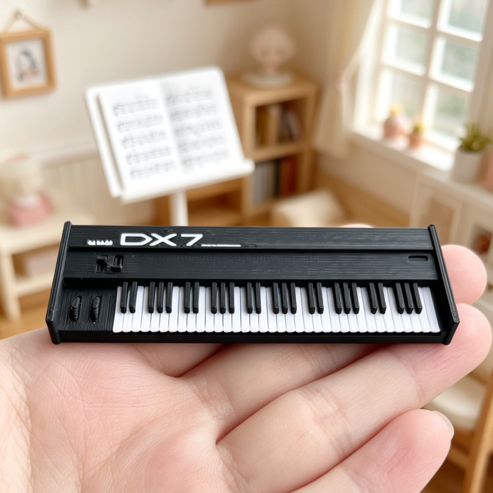 TEMU Mini Organo Elettronico Simulato 1:12 Casa delle Bambole Mobili in Miniatura Ornamento OB11 Decorazione BJD Oggetti di per Shooting