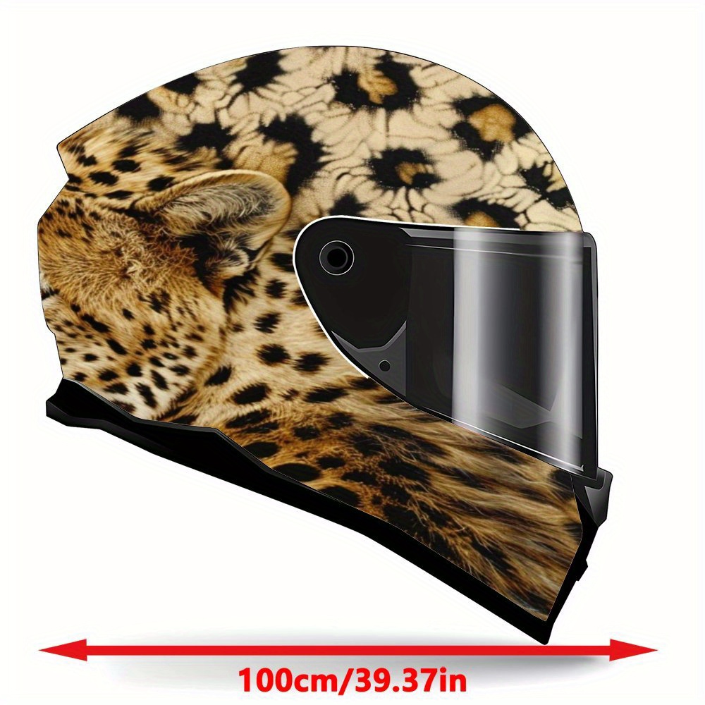 racing helmet wrap full helmet wrap sticker leopard - Temu Australia