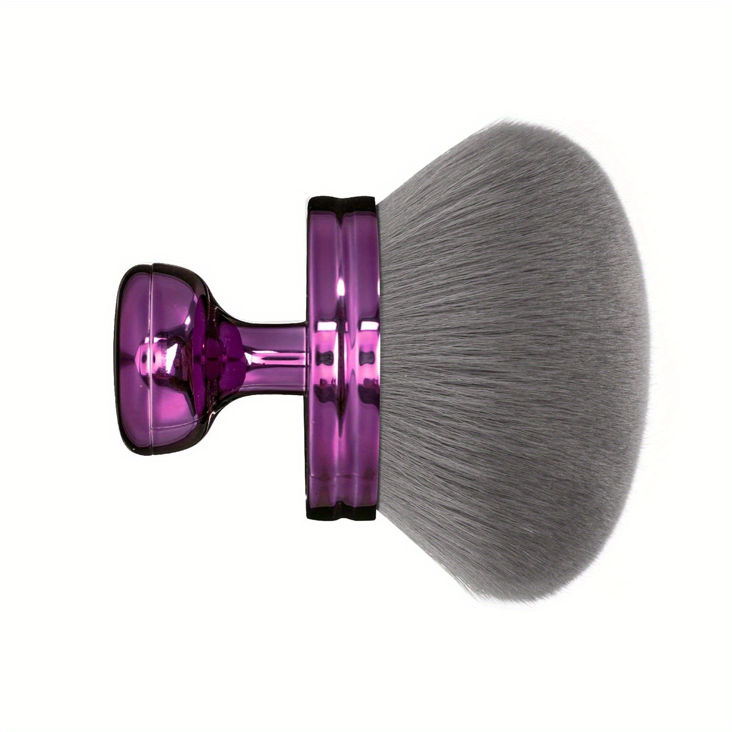 TEMU Blend & Extra Large Body Makeup Brush For Self Tanner, Leg Makeup & Bronzer Self Tan Applicator, 3.2inch Wide Round Head Kabuki Brush For Application (purple)