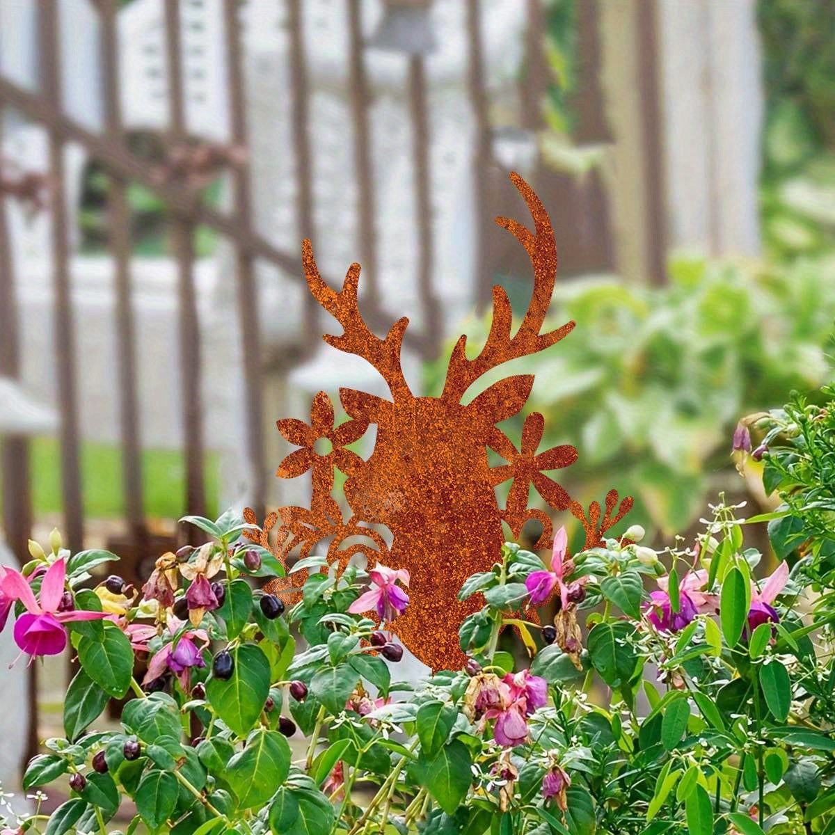 zweiteiliges set vintage metall gartenstecker. zur dekoration von gärten, höfen und rasenflächen. ideal für festivaldekorationen. mit einem tier-thema, im rustikalen stil, für -deko. | Jetzt Für Zeitlich Begrenzte Angebote Einkaufen