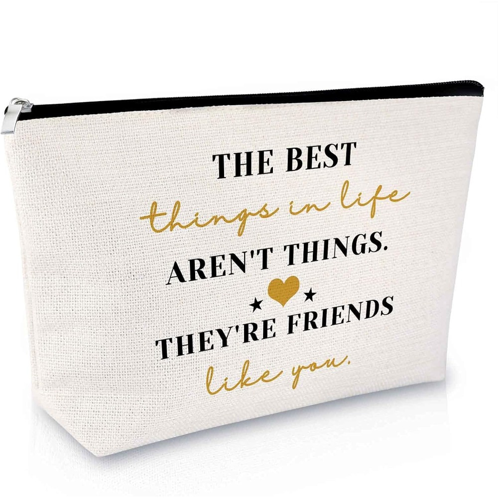Kosmetiktasche 'Thank You For Being A Friend' - Geschenk Für Beste Freundin, Geburtstag, Reise