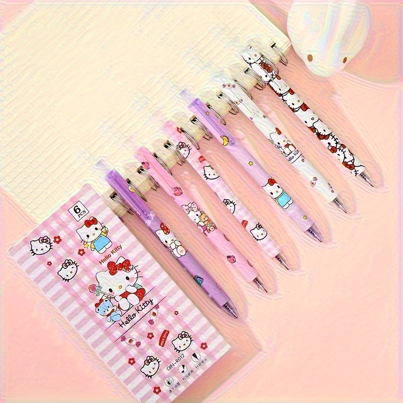 

1pc, 1pc Stylo Gel Sanrio Hello Kitty Kuromi Cartoon Mignon Stylo à Bille Noir