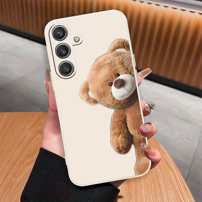 TEMU Phone Case - Teddy Bear Exquisite Print Pattern For For Galaxy A02 A03 A04 A07 A10s A11 A12 A13 A14 A15 A16 A17 A20 A21s A22 A23 A24 25 A26 And