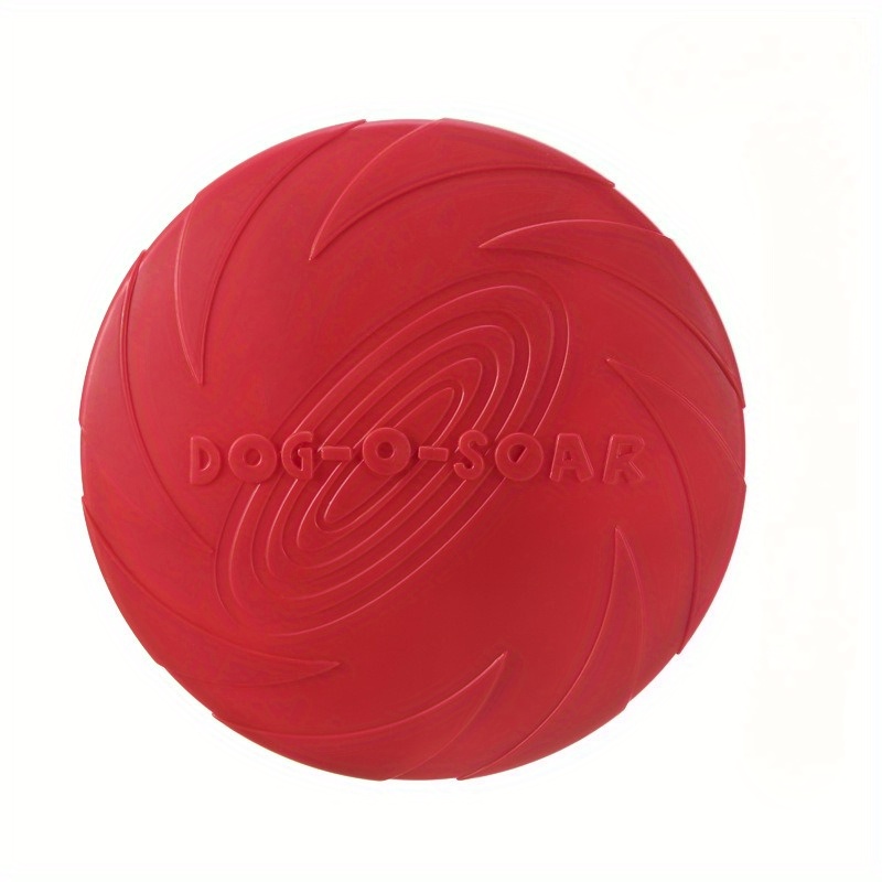 Image of 1pc Thermoplastic Rubber Flying Disc Toy For Dogs, Durable Tpr Dog Training Discs, Can Be Used As Dog Bowl For Food And Water, For Interactive Throwing, Catching & Tugging Games