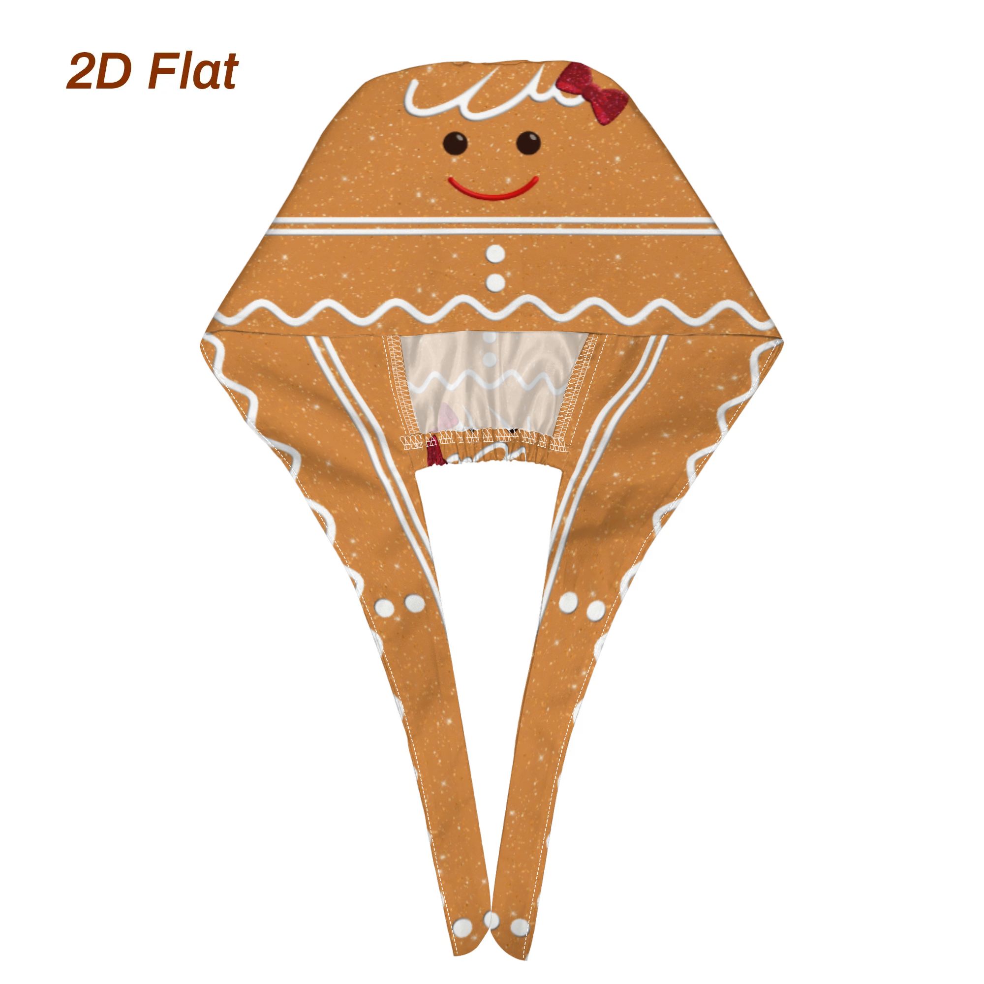 TEMU Cappellino da lavoro per adulti con stampa 2D di di omino di pan di zenzero e motivo , da cucina