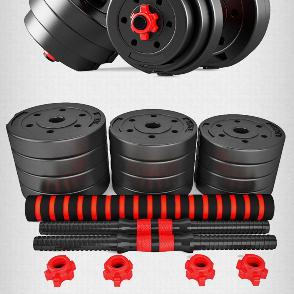 Verstelbare halter- en barbellset van 20 kg (2-in-1)