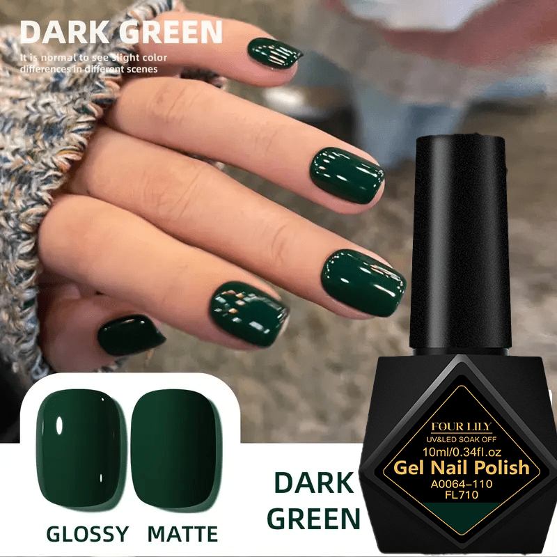 Image of 1pc 4 Lily 0.34oz New Diamond Bottle Nail Gel High Firm Spring Summer Nail Gel Nail Suitable For Women's Nail Art Design