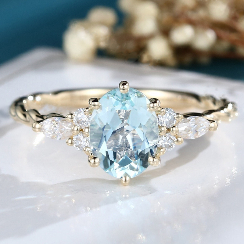 TEMU 1pc Elegant 14k Gold Plated-plated Halo Ring, Sparkling Round Cubic - Perfect For Engagement And Wedding, Christmas And Anniversary Gift, For