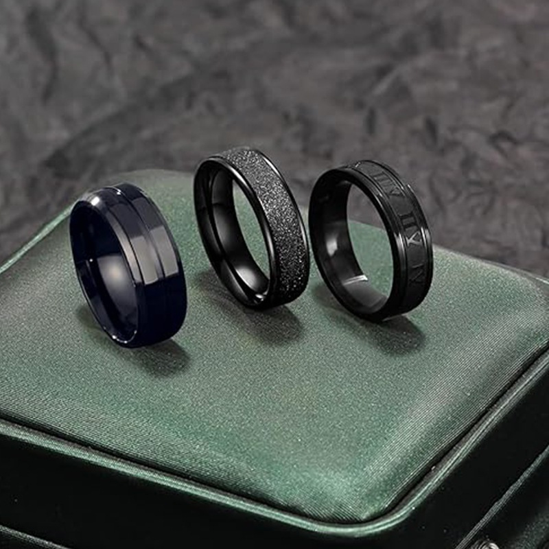 16pcs fashionable and   steel ring set rotatable suitable for men and women suitable for daily matching and festivals Product details 7