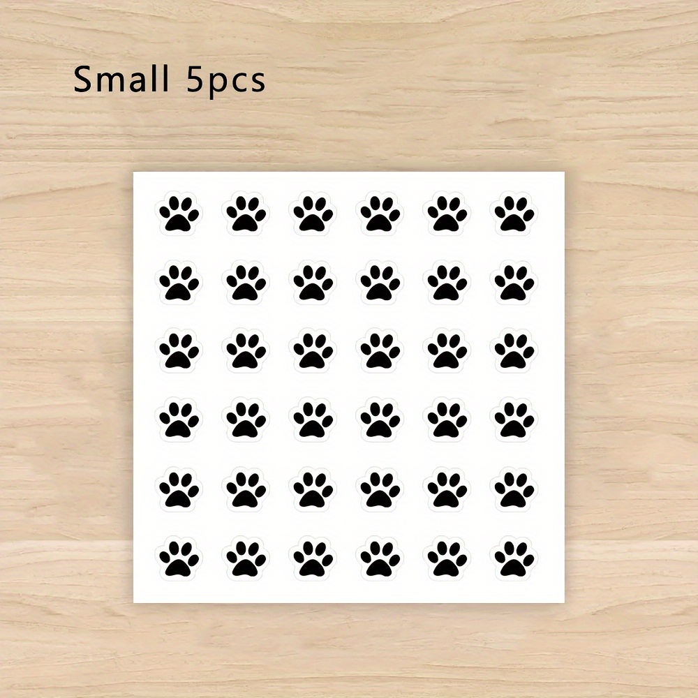 100 1 Small Paw Print Stickers With Transparent Paw Print Design Are Suitable For Laptops, Bottles, Mobile Phones, Notebooks, Diaries, Schedules, Water Bottles, Phone Case, Decorations