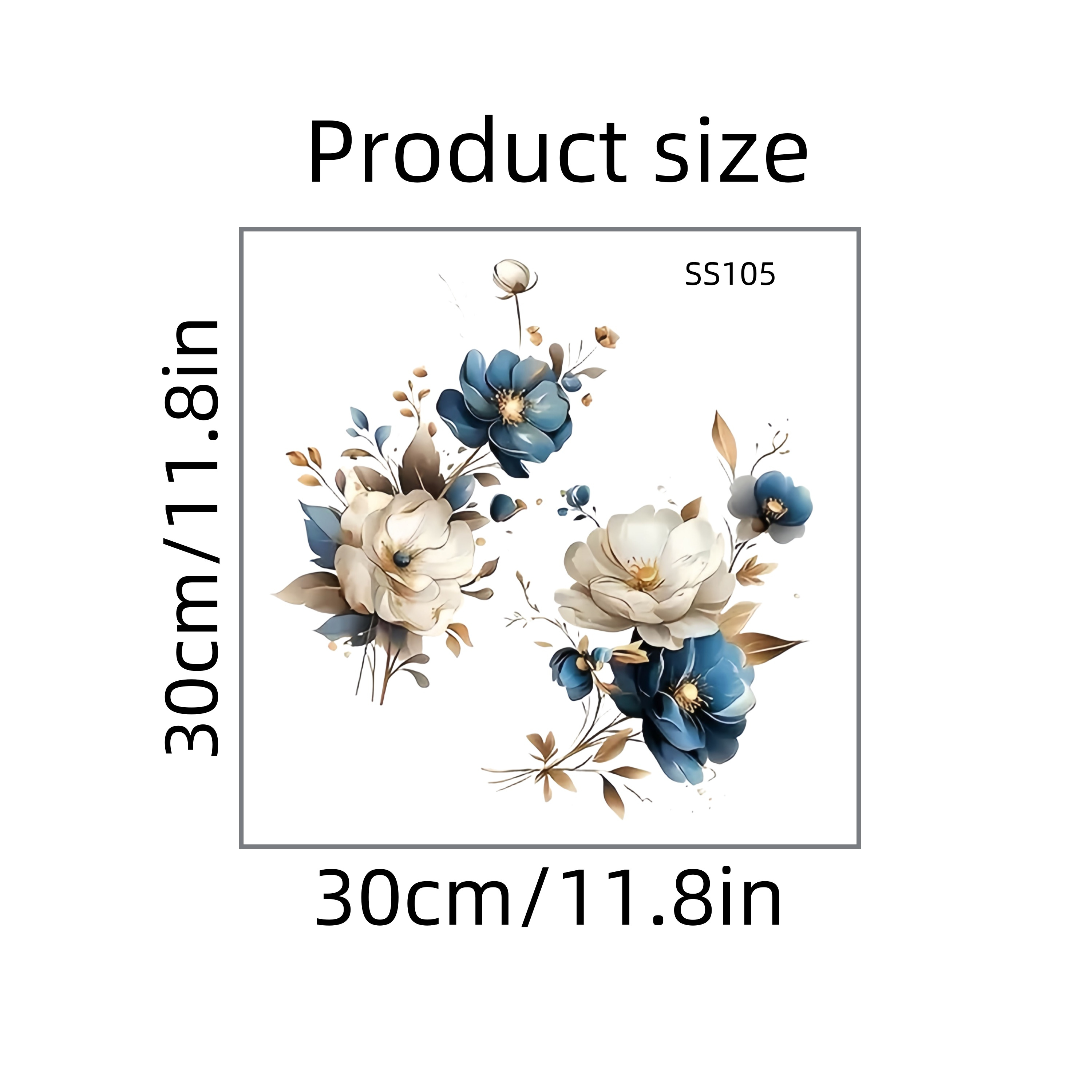 Matte Wall Decals - Reusable Pvc Floral Stickers, Suitable For Glass Surfaces, Space-themed Rectangular Flower Arrangement With Decorations, Self-adhesive Removable Home Decor