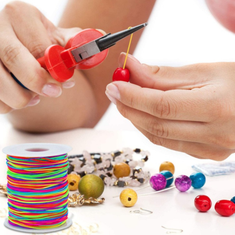1 Roll 25m/82ft Vibrant Rope Thread For Jewelry Making - Soft, Durable, And Versatile Beading Tool - Perfect For Crafting